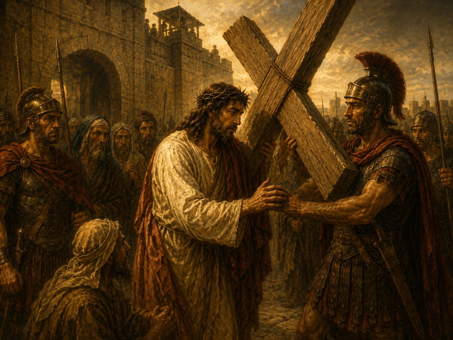 Jesus Takes Up His Cross