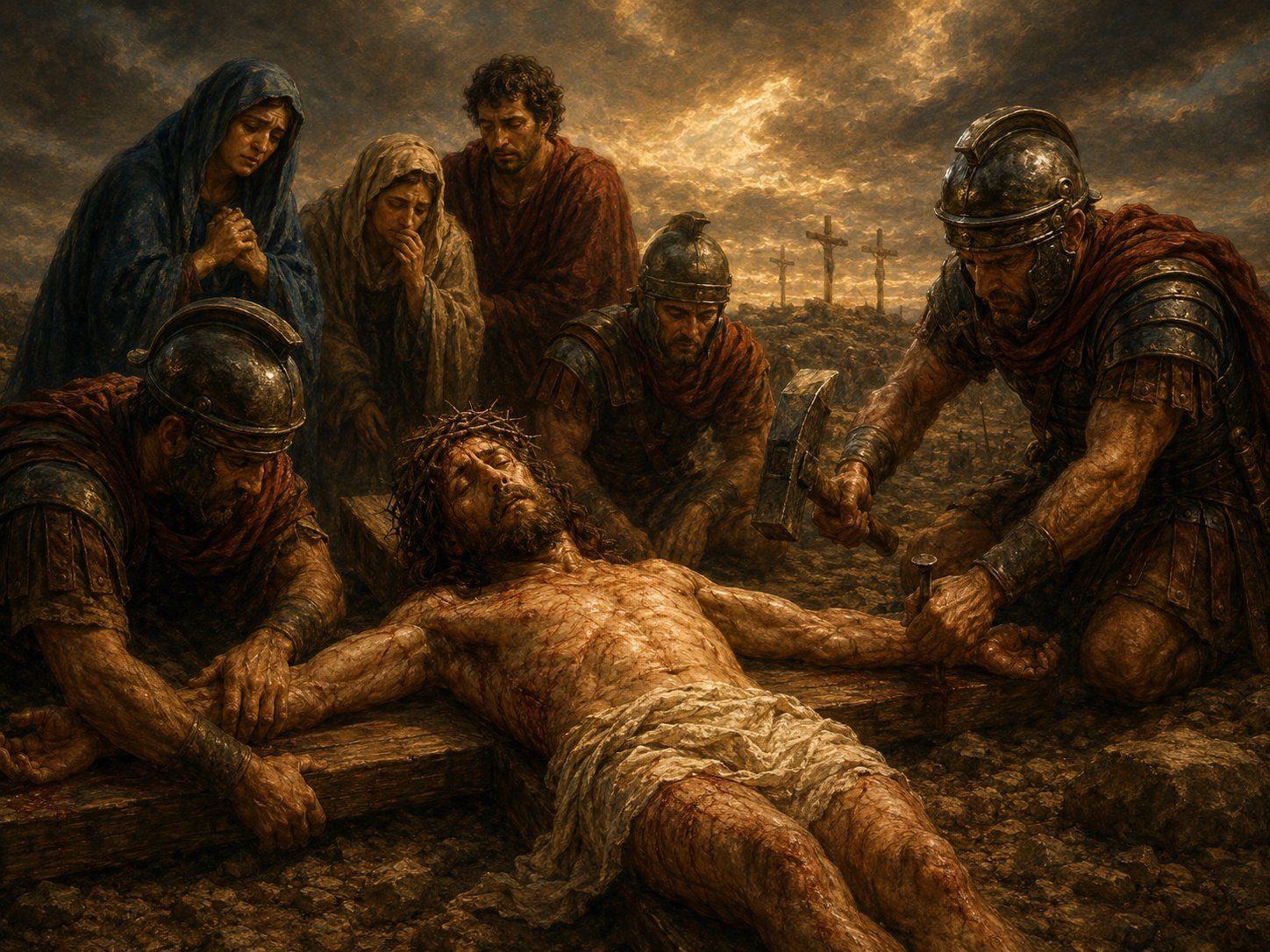 Jesus Is Nailed to the Cross