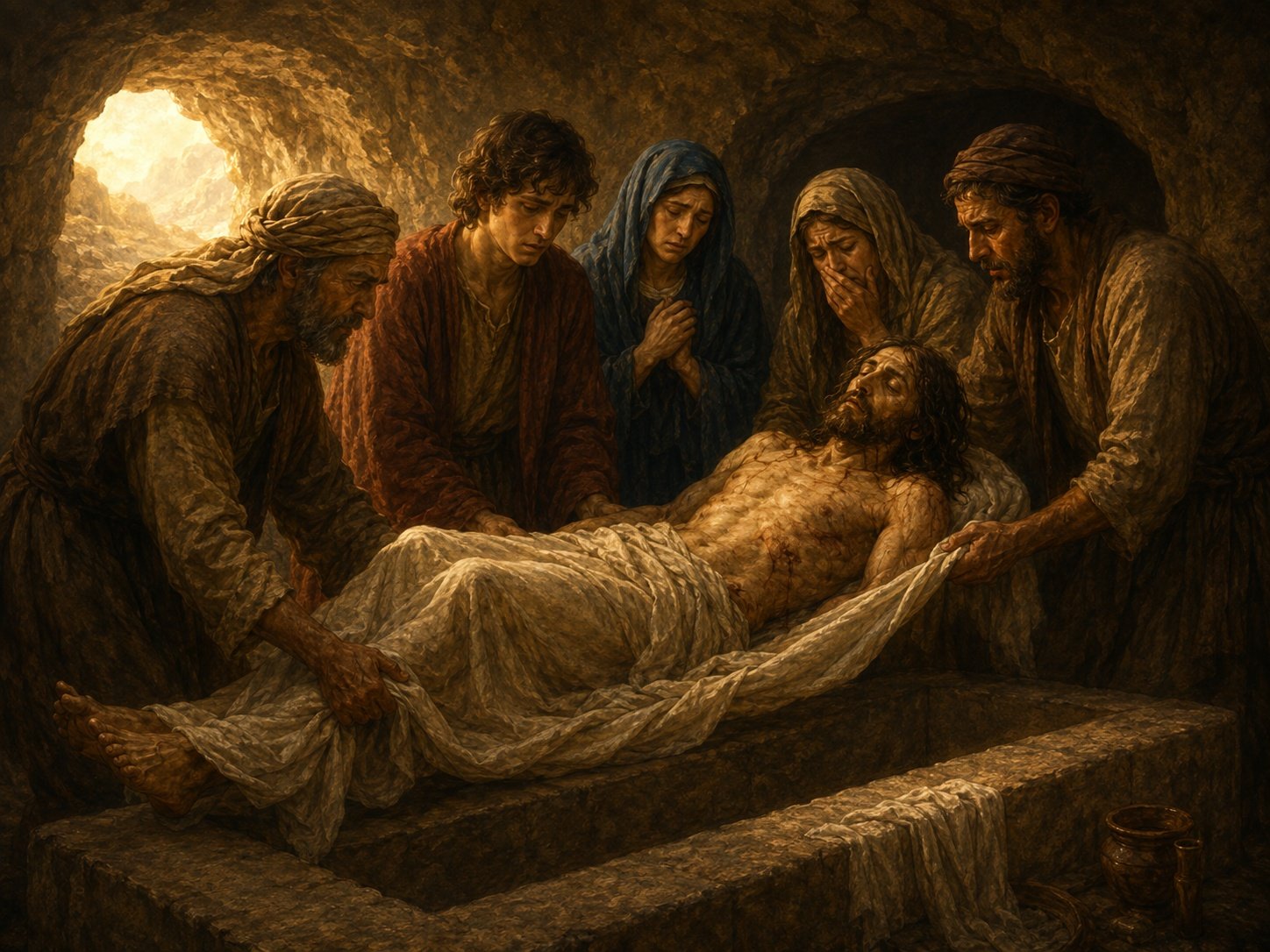 Jesus Is Placed in the Tomb
